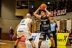 Basketball, Basketball Zweite Liga 2023/24, Grunddurchgang 18.Runde, Mattersburg Rocks, Güssing Blackbirds, Jakob Ernst (19)
