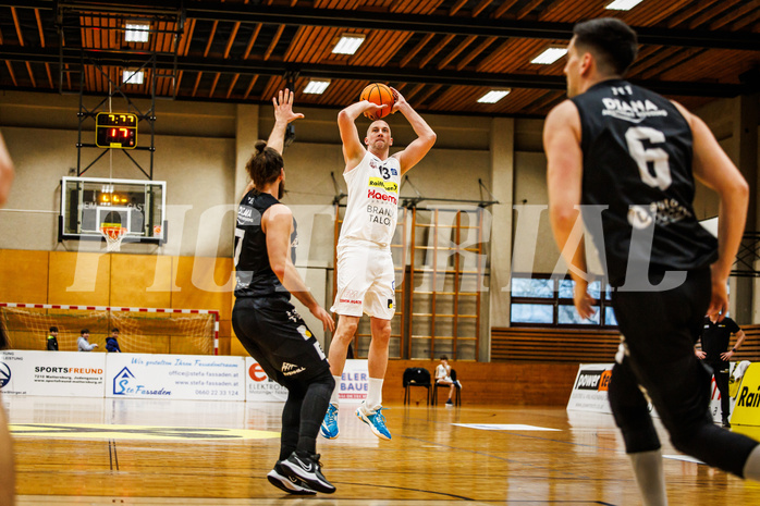 Basketball, Basketball Zweite Liga 2023/24, Grunddurchgang 18.Runde, Mattersburg Rocks, Güssing Blackbirds, Corey Hallett (13)