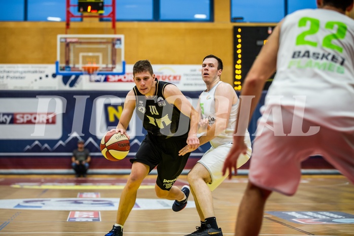Basketball, Basketball Zweite Liga, Grunddurchgang 5.Runde, Basket Flames, Wörthersee Piraten, Tevz Ruzic (10)