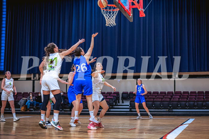 Basketball Basketball Damen Superliga 2021/22, Grunddurchgang 11.Runde Basket Flames vs. Vienna D.C. Timberwolves
