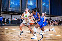 Basketball Basketball Damen Superliga 2021/22, Grunddurchgang 11.Runde Basket Flames vs. Vienna D.C. Timberwolves
