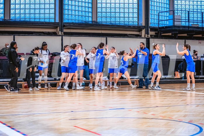 Basketball Basketball Damen Superliga 2021/22, Grunddurchgang 11.Runde Basket Flames vs. Vienna D.C. Timberwolves
