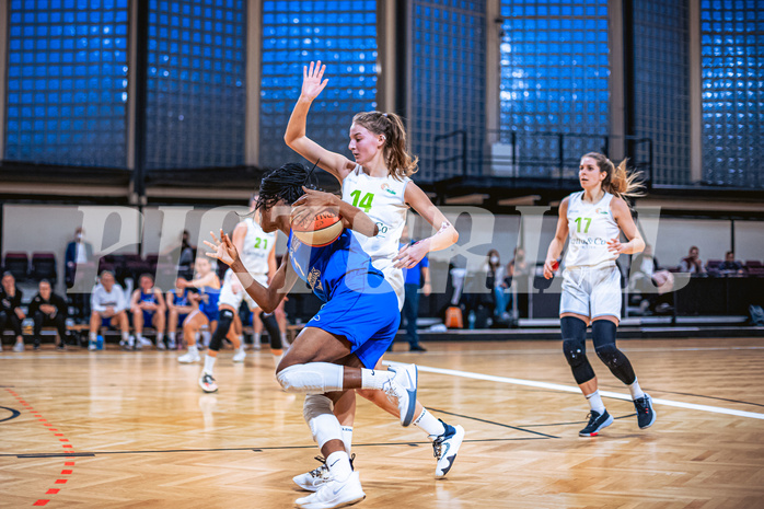 Basketball Basketball Damen Superliga 2021/22, Grunddurchgang 11.Runde Basket Flames vs. Vienna D.C. Timberwolves
