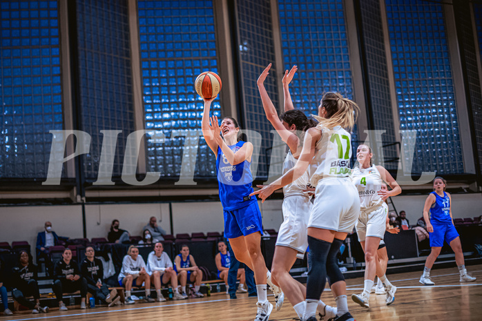 Basketball Basketball Damen Superliga 2021/22, Grunddurchgang 11.Runde Basket Flames vs. Vienna D.C. Timberwolves
