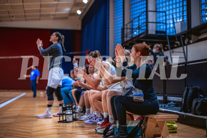 Basketball Basketball Damen Superliga 2021/22, Grunddurchgang 11.Runde Basket Flames vs. Vienna D.C. Timberwolves
