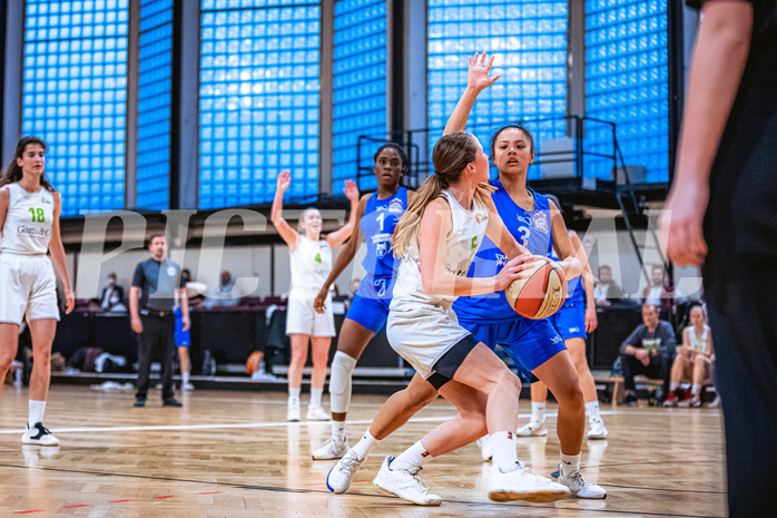 Basketball Basketball Damen Superliga 2021/22, Grunddurchgang 11.Runde Basket Flames vs. Vienna D.C. Timberwolves
