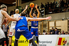 Basketball, Basketball Zweite Liga 2023/24, Viertelfinale Spiel 2, Mattersburg Rocks, Kufstein Towers, Aleksander Mlodianovski (1)