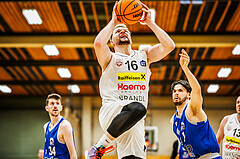 Basketball, Basketball Zweite Liga 2023/24, Viertelfinale Spiel 2, Mattersburg Rocks, Kufstein Towers, Jusuf Selimovic (16)