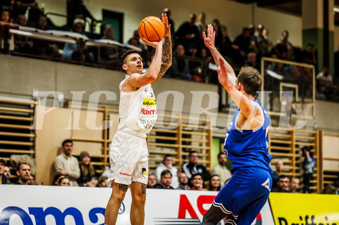 Basketball, Basketball Zweite Liga 2023/24, Viertelfinale Spiel 2, Mattersburg Rocks, Kufstein Towers, Petar Zivkovic (8)