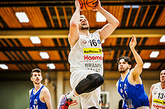 Basketball, Basketball Zweite Liga 2023/24, Viertelfinale Spiel 2, Mattersburg Rocks, Kufstein Towers, Jusuf Selimovic (16)