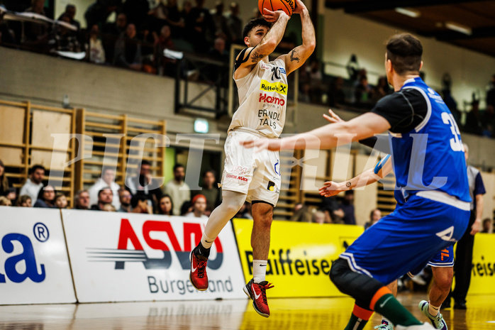 Basketball, Basketball Zweite Liga 2023/24, Viertelfinale Spiel 2, Mattersburg Rocks, Kufstein Towers, Julian Alper (10)