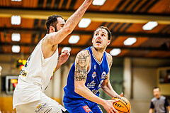 Basketball, Basketball Zweite Liga 2023/24, Viertelfinale Spiel 2, Mattersburg Rocks, Kufstein Towers, Elvin Rexhepi (25)
