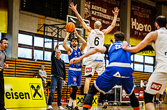 Basketball, Basketball Zweite Liga 2023/24, Viertelfinale Spiel 2, Mattersburg Rocks, Kufstein Towers, #Aleksander Mlodianovski (1)