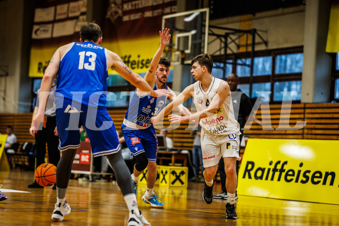 Basketball, Basketball Zweite Liga 2023/24, Viertelfinale Spiel 2, Mattersburg Rocks, Kufstein Towers, Nikolaus Bugnyar (4)