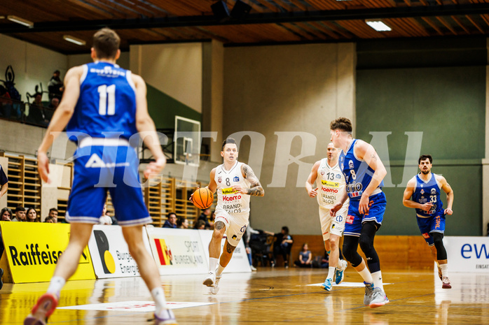 Basketball, Basketball Zweite Liga 2023/24, Viertelfinale Spiel 2, Mattersburg Rocks, Kufstein Towers, Petar Zivkovic (8)