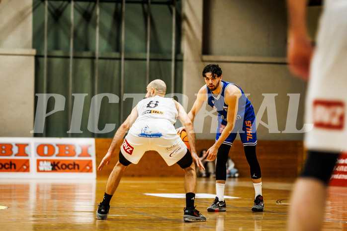 Basketball, Basketball Zweite Liga 2023/24, Viertelfinale Spiel 2, Mattersburg Rocks, Kufstein Towers, Aleksander Mlodianovski (1)