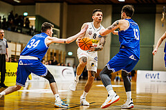 Basketball, Basketball Zweite Liga 2023/24, Viertelfinale Spiel 2, Mattersburg Rocks, Kufstein Towers, Petar Zivkovic (8)