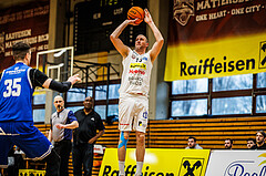 Basketball, Basketball Zweite Liga 2023/24, Viertelfinale Spiel 2, Mattersburg Rocks, Kufstein Towers, Corey Hallett (13)
