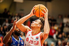 Basketball, Basketball Austria Cup 2024/25, Viertelfinale, Traiskirchen Lions, Oberwart Gunners, Noah Oguamalam (20)