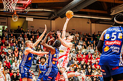Basketball, Basketball Austria Cup 2024/25, Viertelfinale, Traiskirchen Lions, Oberwart Gunners, Benedikt Güttl (7)