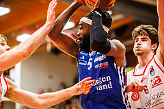 Basketball, Basketball Austria Cup 2024/25, Viertelfinale, Traiskirchen Lions, Oberwart Gunners, Siegfried Reid (5)