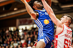 Basketball, Basketball Austria Cup 2024/25, Viertelfinale, Traiskirchen Lions, Oberwart Gunners, Caleb Fields (4)