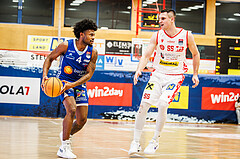 Basketball, Basketball Austria Cup 2024/25, Viertelfinale, Traiskirchen Lions, Oberwart Gunners, Caleb Fields (4)