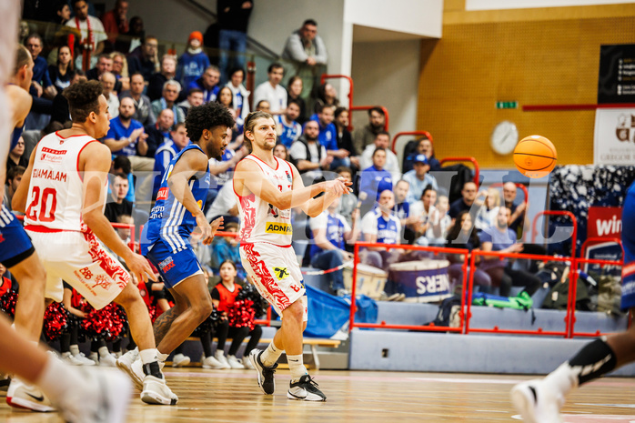 Basketball, Basketball Austria Cup 2024/25, Viertelfinale, Traiskirchen Lions, Oberwart Gunners, Moritz Lanegger-Rest (8)