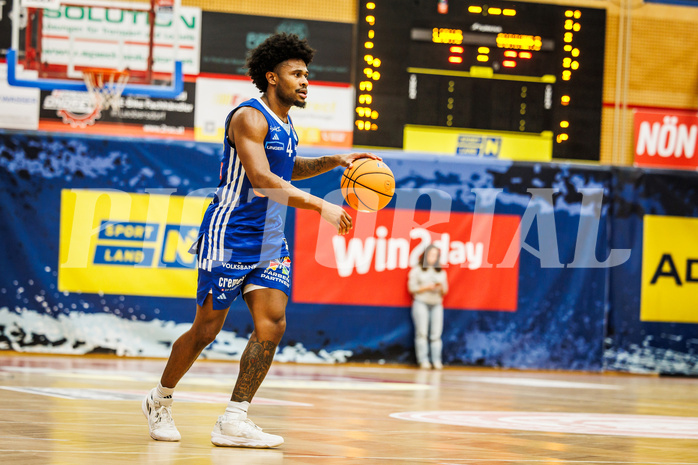 Basketball, Basketball Austria Cup 2024/25, Viertelfinale, Traiskirchen Lions, Oberwart Gunners, Caleb Fields (4)