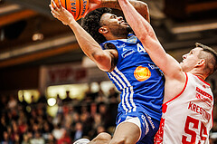Basketball, Basketball Austria Cup 2024/25, Viertelfinale, Traiskirchen Lions, Oberwart Gunners, Caleb Fields (4)