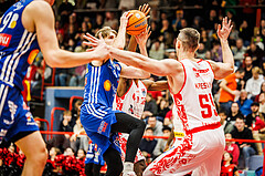 Basketball, Basketball Austria Cup 2024/25, Viertelfinale, Traiskirchen Lions, Oberwart Gunners, Florian Köppel (8)