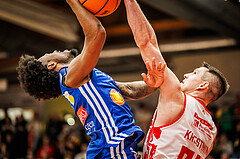 Basketball, Basketball Austria Cup 2024/25, Viertelfinale, Traiskirchen Lions, Oberwart Gunners, Caleb Fields (4)