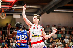 Basketball, Basketball Austria Cup 2024/25, Viertelfinale, Traiskirchen Lions, Oberwart Gunners, Benedikt Güttl (7)