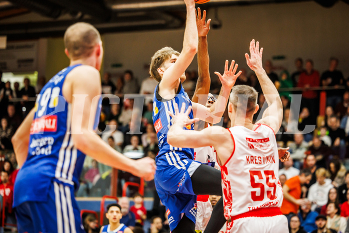 Basketball, Basketball Austria Cup 2024/25, Viertelfinale, Traiskirchen Lions, Oberwart Gunners, Florian Köppel (8)
