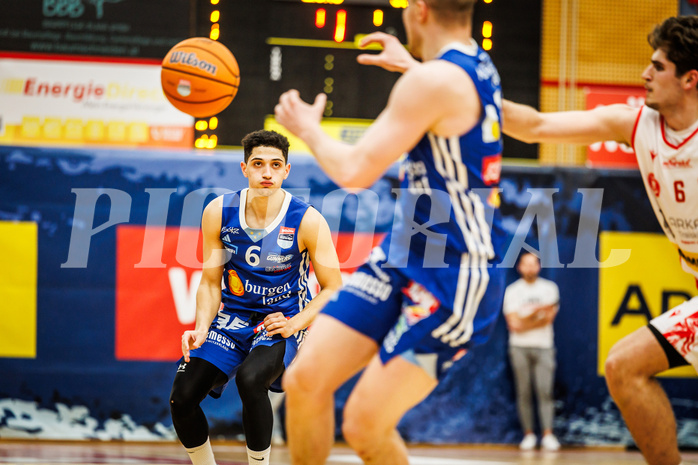 Basketball, Basketball Austria Cup 2024/25, Viertelfinale, Traiskirchen Lions, Oberwart Gunners, Magdy Abou-Ahmed (6)
