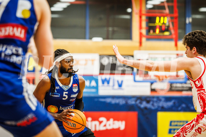 Basketball, Basketball Austria Cup 2024/25, Viertelfinale, Traiskirchen Lions, Oberwart Gunners, Siegfried Reid (5)
