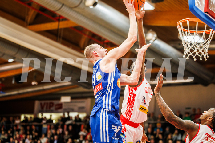 Basketball, Basketball Austria Cup 2024/25, Viertelfinale, Traiskirchen Lions, Oberwart Gunners, Edi Patekar (9)