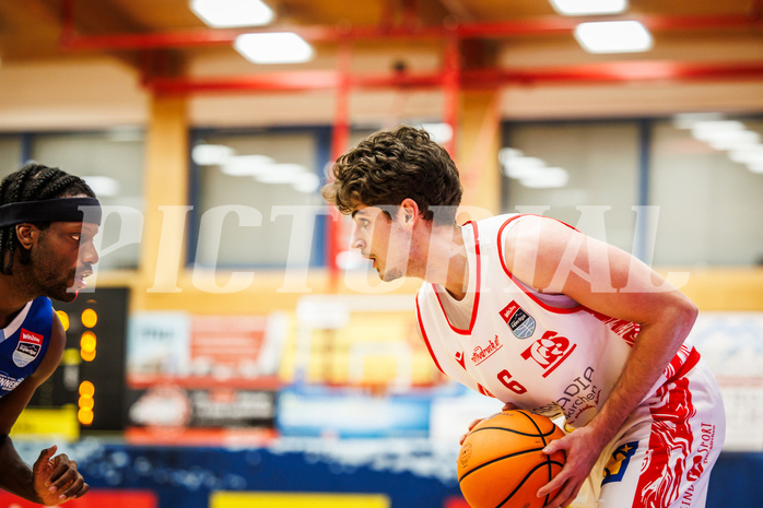 Basketball, Basketball Austria Cup 2024/25, Viertelfinale, Traiskirchen Lions, Oberwart Gunners, Aleksej Kostic (6)
