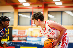 Basketball, Basketball Austria Cup 2024/25, Viertelfinale, Traiskirchen Lions, Oberwart Gunners, Aleksej Kostic (6)
