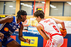 Basketball, Basketball Austria Cup 2024/25, Viertelfinale, Traiskirchen Lions, Oberwart Gunners, Aleksej Kostic (6)