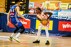 Basketball, Basketball Austria Cup 2024/25, Viertelfinale, Traiskirchen Lions, Oberwart Gunners, Cedric Russell (0)