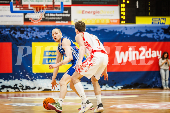 Basketball, Basketball Austria Cup 2024/25, Viertelfinale, Traiskirchen Lions, Oberwart Gunners, Sebastian Käferle (7)