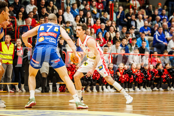 Basketball, Basketball Austria Cup 2024/25, Viertelfinale, Traiskirchen Lions, Oberwart Gunners, Benedikt Güttl (7)
