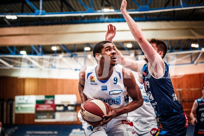 Basketball, ABL 2017/18, Grunddurchgang 33.Runde, Oberwart Gunners, Kapfenberg Bulls, Gregg Denzel (9)