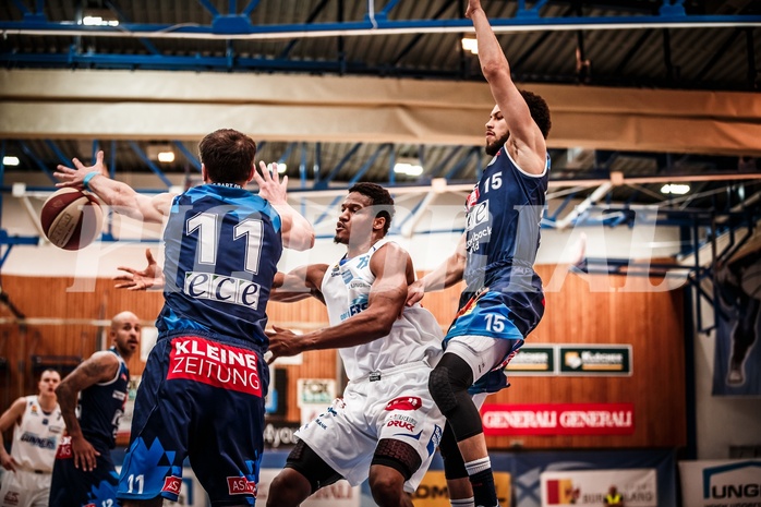 Basketball, ABL 2017/18, Grunddurchgang 33.Runde, Oberwart Gunners, Kapfenberg Bulls, Marcel White (13)