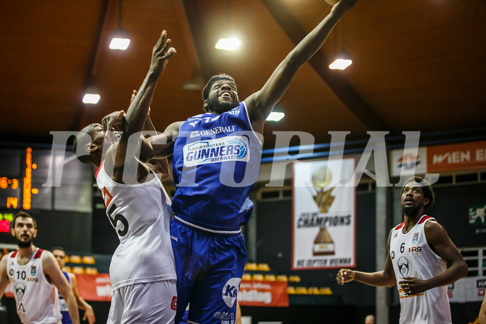 Basketball, bet-at-home Basketball Superliga 2020/21, Grunddurchgang 7. Runde, BC Vienna, Oberwart Gunners, Quincy Diggs (13)