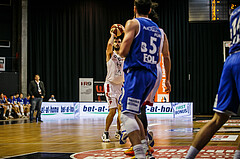 Basketball, bet-at-home Basketball Superliga 2020/21, Grunddurchgang 7. Runde, BC Vienna, Oberwart Gunners, Anton Shoutvin (10)