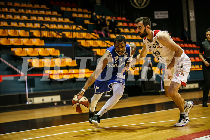 Basketball, bet-at-home Basketball Superliga 2020/21, Grunddurchgang 7. Runde, BC Vienna, Oberwart Gunners, Nigel Pruitt (11)