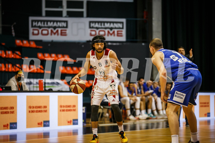 Basketball, bet-at-home Basketball Superliga 2020/21, Grunddurchgang 7. Runde, BC Vienna, Oberwart Gunners, Alex Robinson (8)