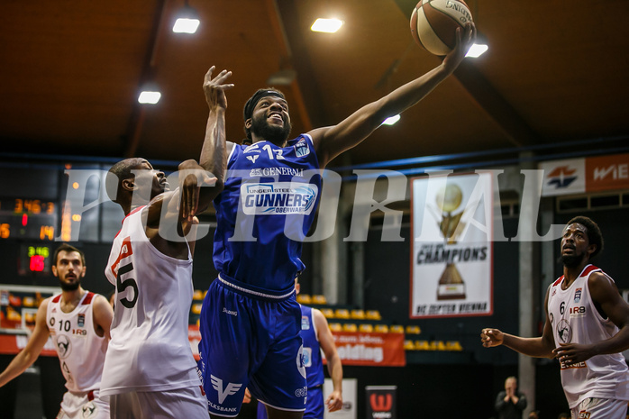 Basketball, bet-at-home Basketball Superliga 2020/21, Grunddurchgang 7. Runde, BC Vienna, Oberwart Gunners, Quincy Diggs (13)